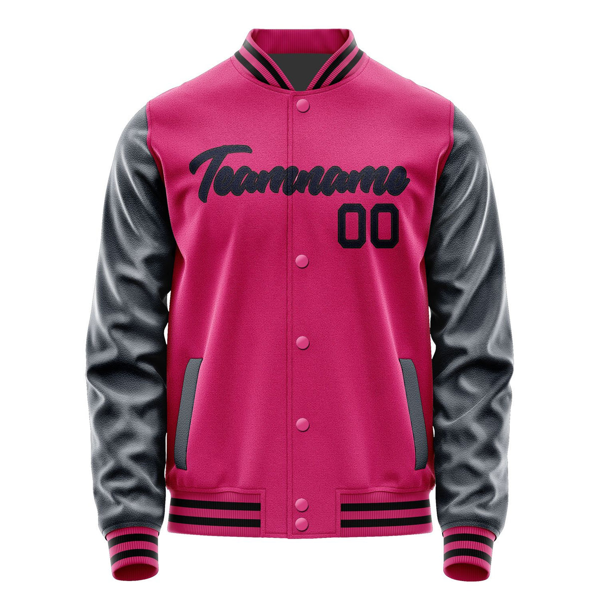 Custom Pink Navy Jacket JA1313111317B21711