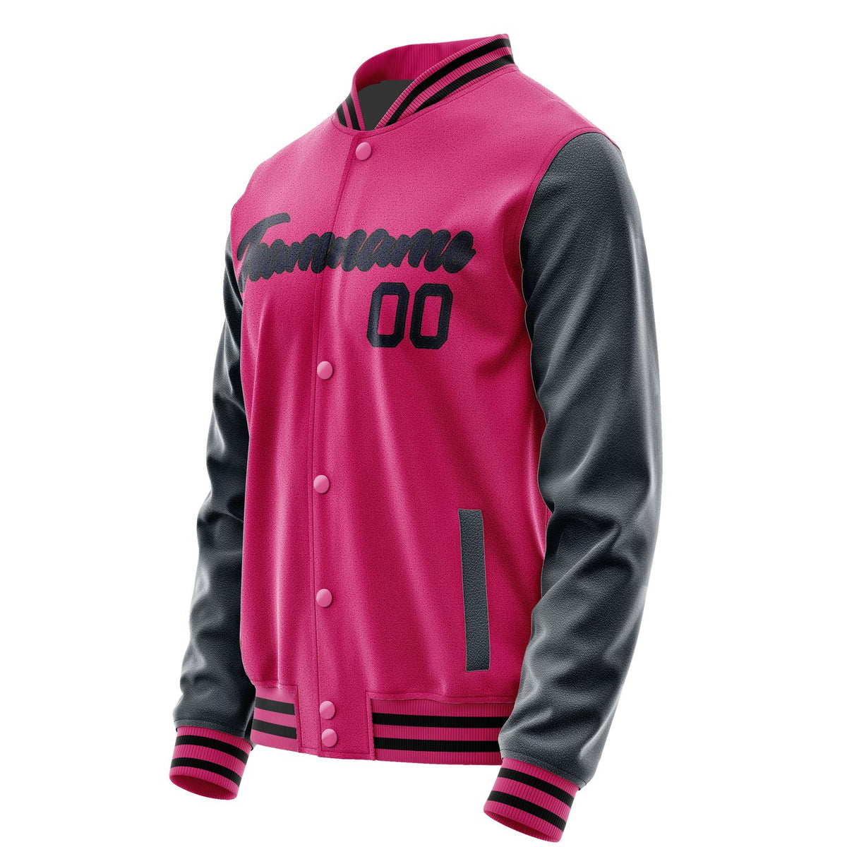 Custom Pink Navy Jacket JA1313111317B21711