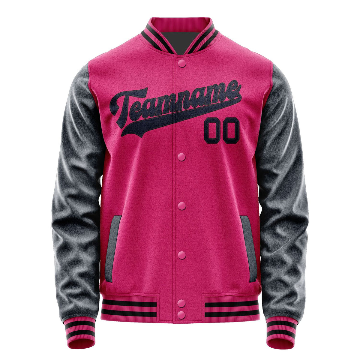 Custom Pink Navy Jacket JA1313111317B31711