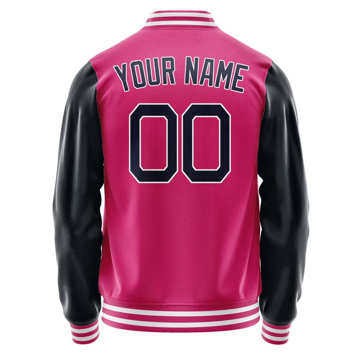 Custom Pink Navy Jacket JA1313111318B21811