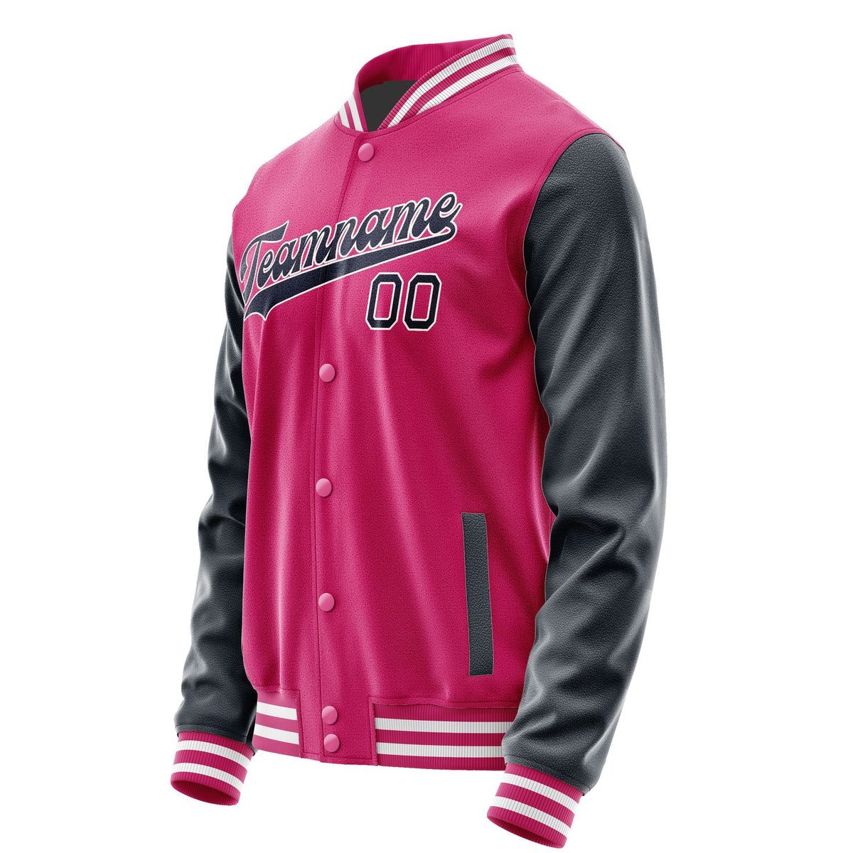 Custom Pink Navy Jacket JA1313111318B31811