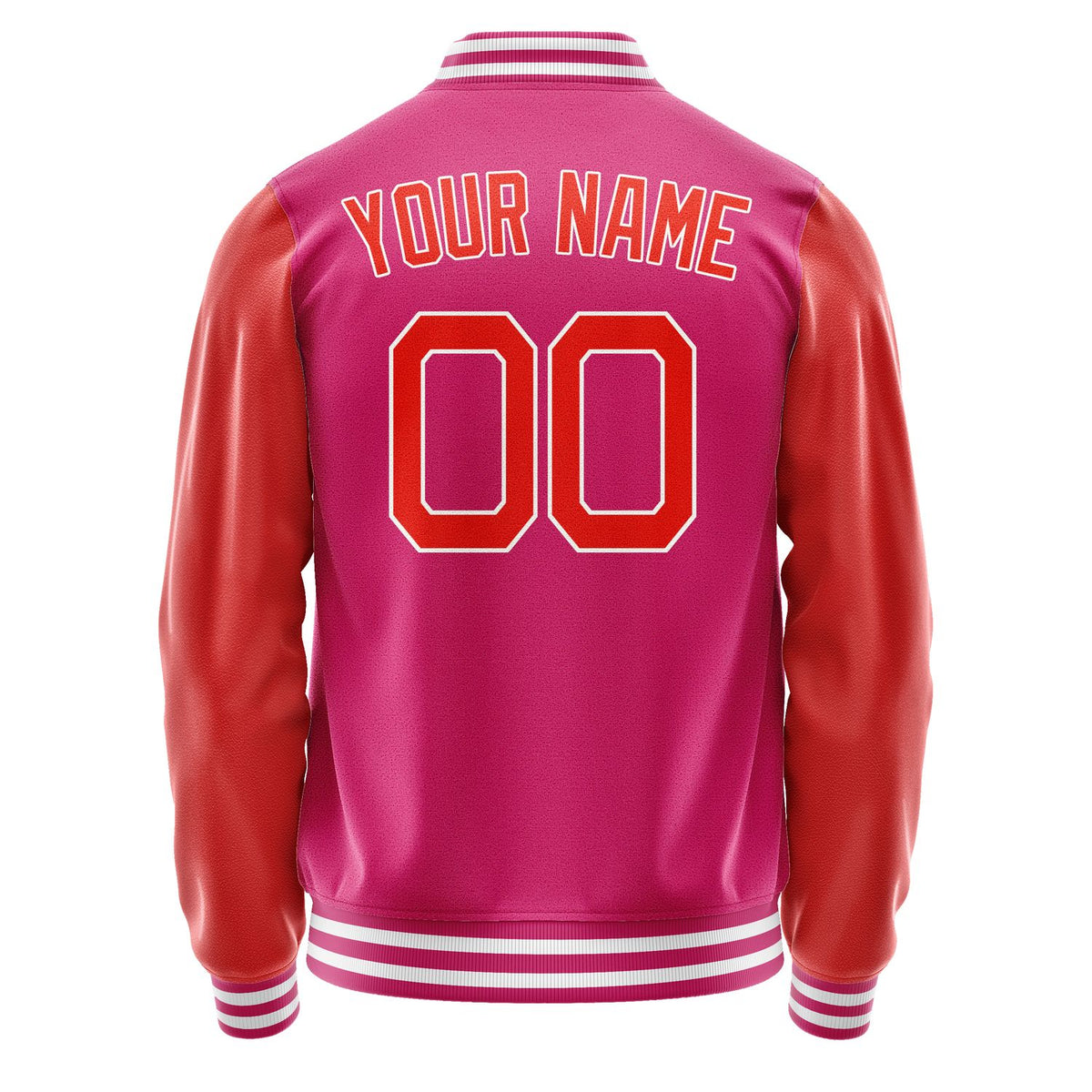 Custom Pink Orange Red Jacket JA1313121318B21812