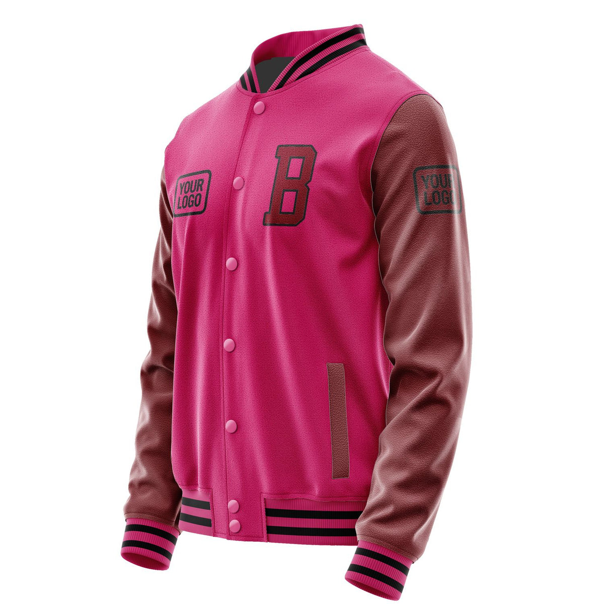 Custom Pink Crimson Red Jacket JA131315131717151517