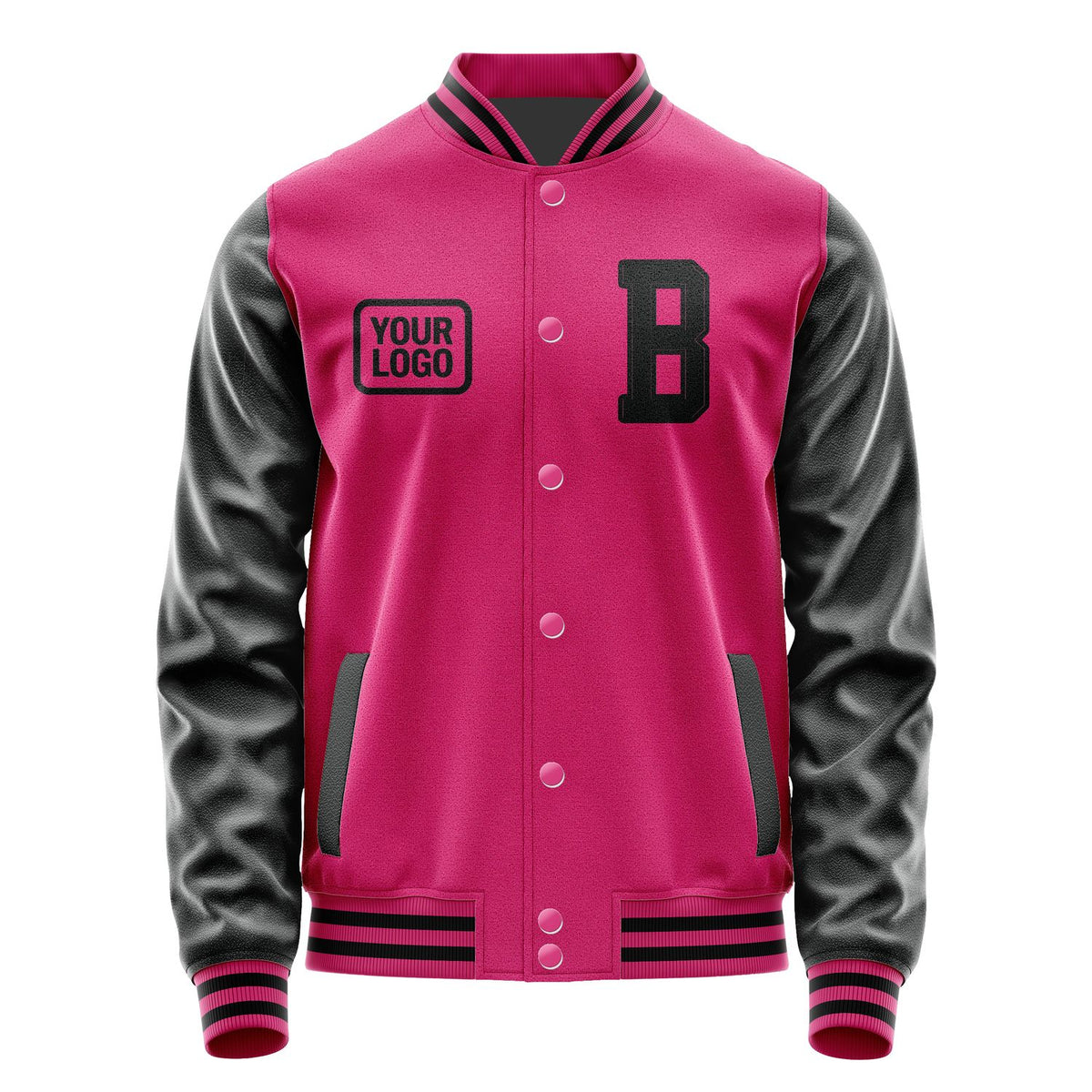 Custom Pink Black Jacket JA131317131717171717