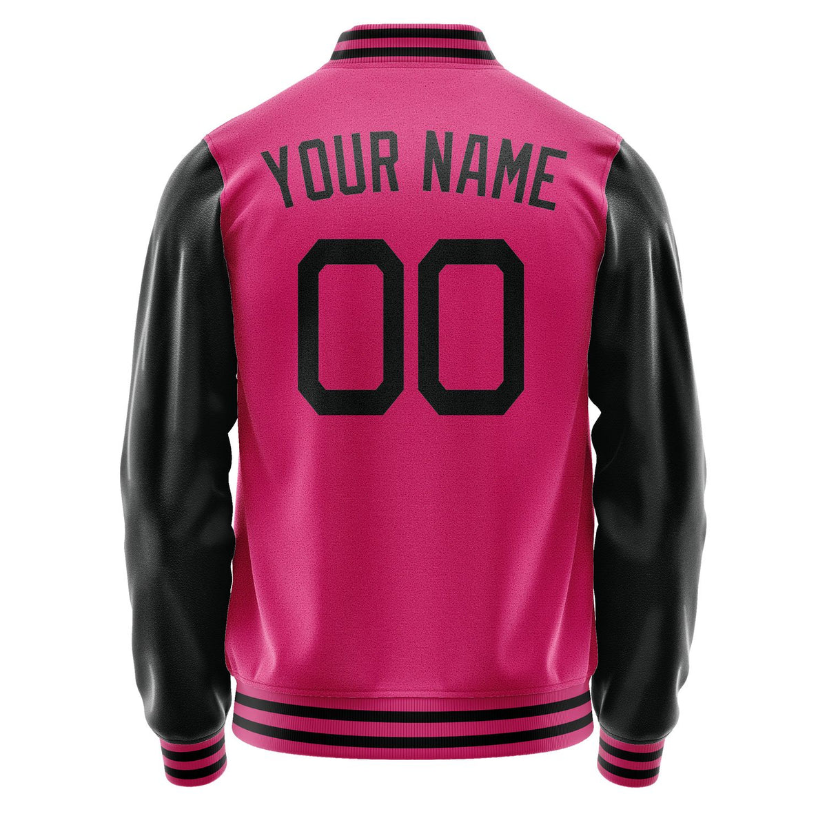 Custom Pink Black Jacket JA1313171317B21717