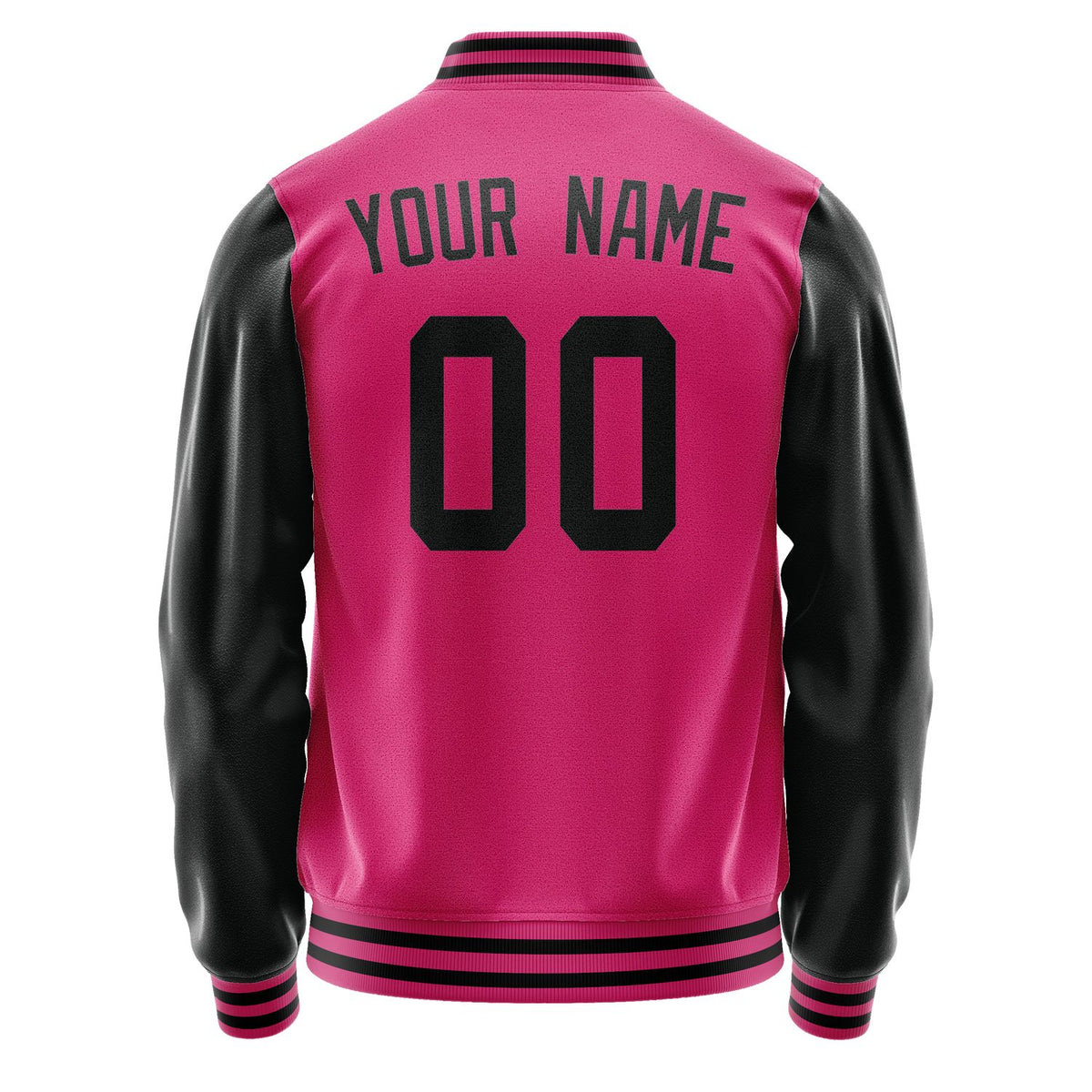 Custom Pink Black Jacket JA1313171317B31717