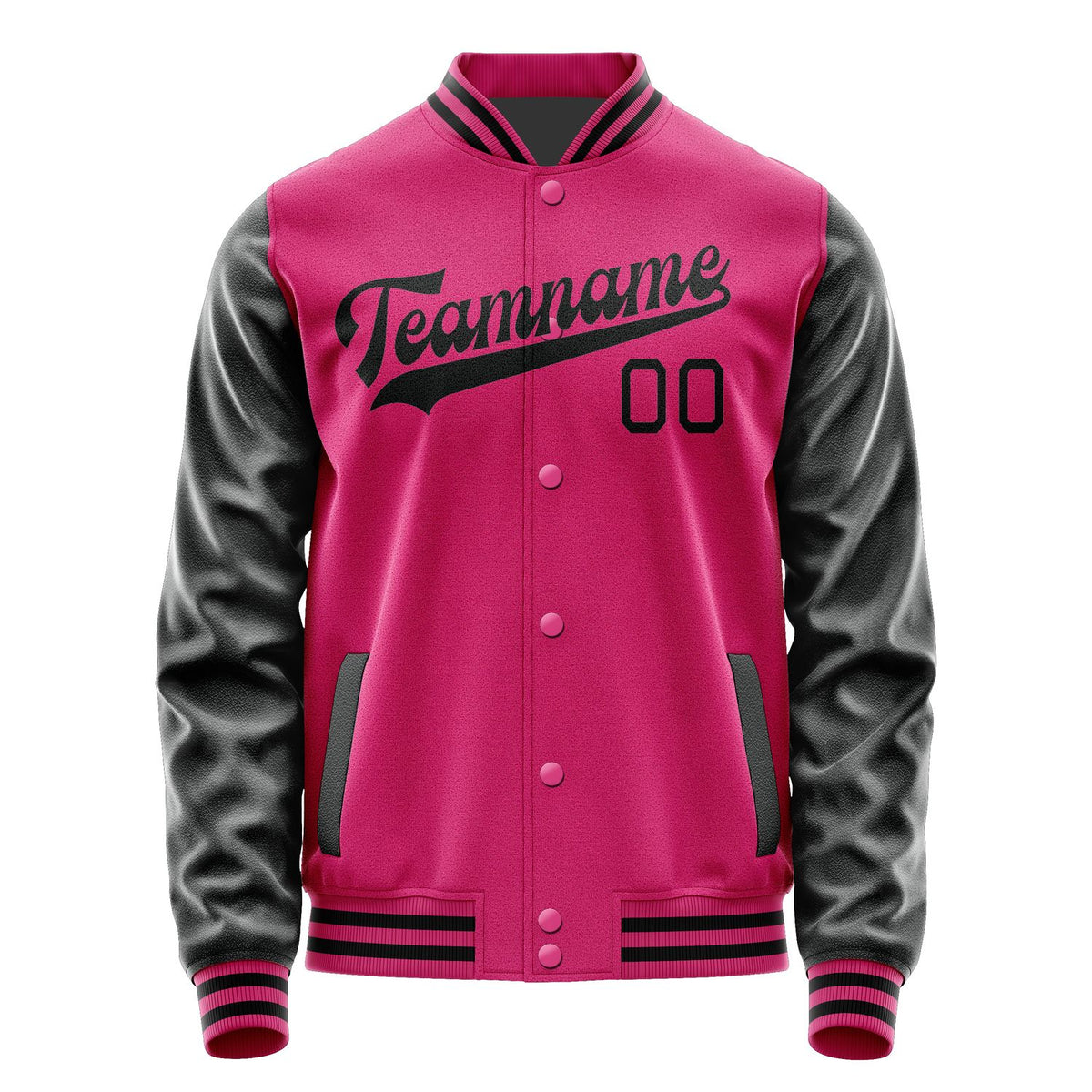 Custom Pink Black Jacket JA1313171317B31717