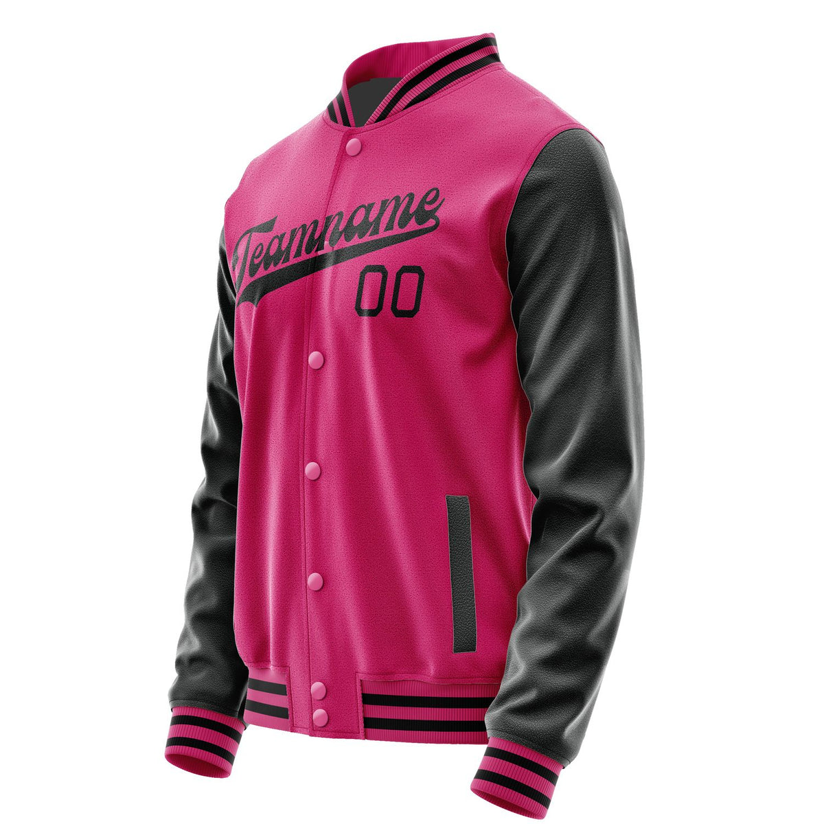 Custom Pink Black Jacket JA1313171317B31717