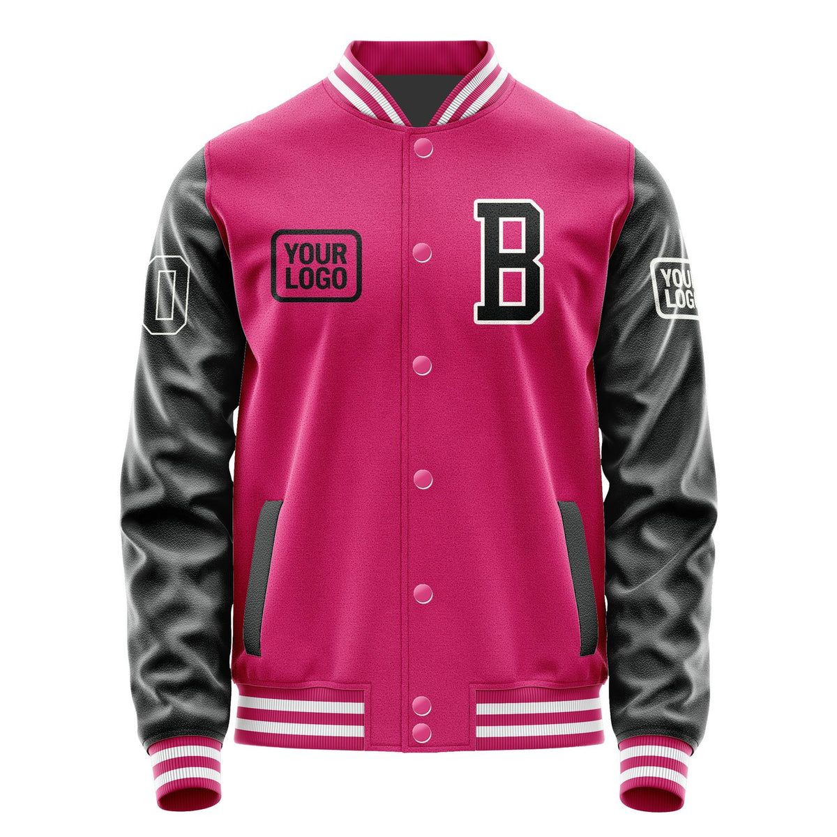 Custom Pink Black Jacket JA131317131818171718