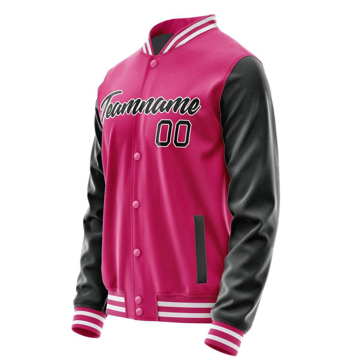 Custom Pink Black Jacket JA1313171318B21817