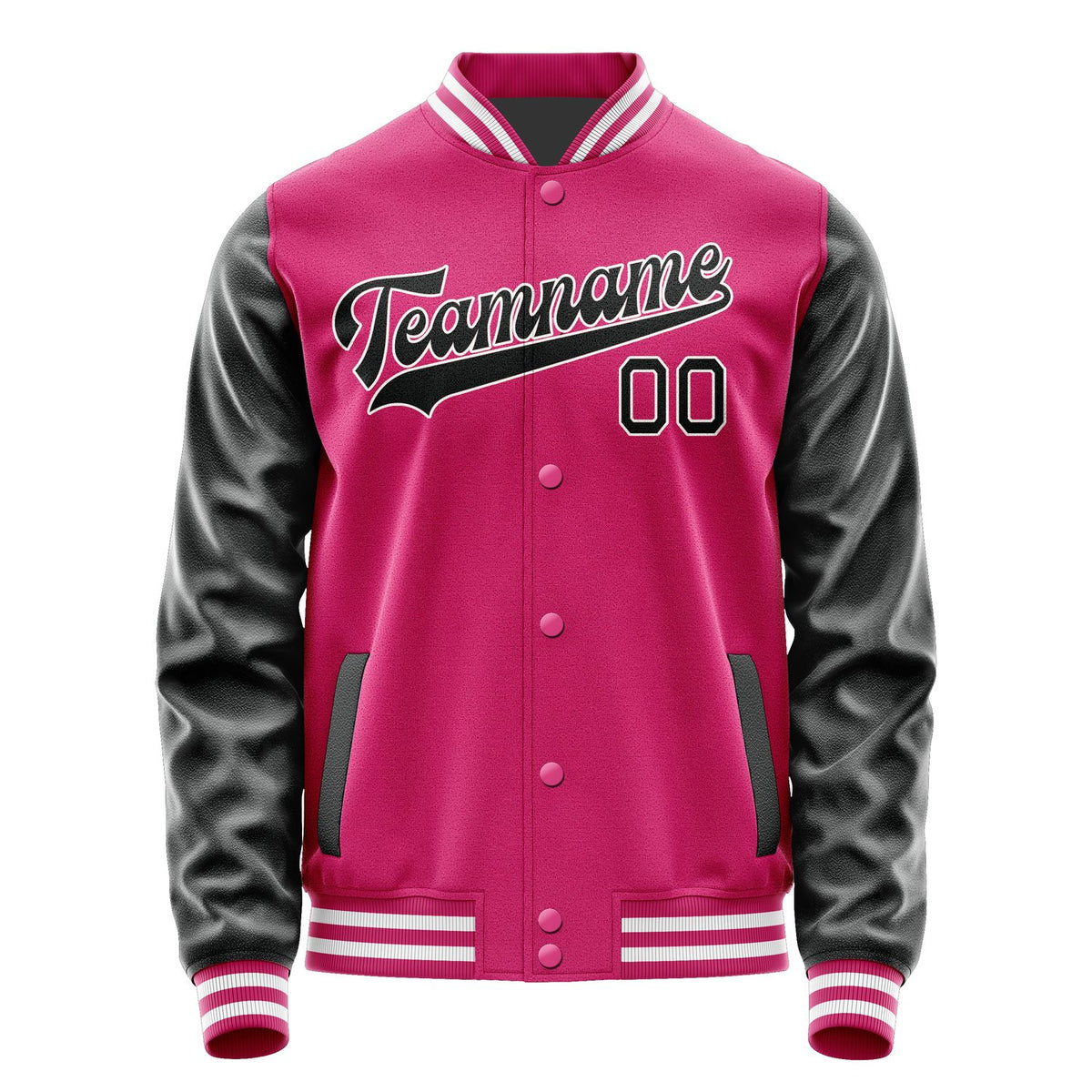 Custom Pink Black Jacket JA1313171318B31817