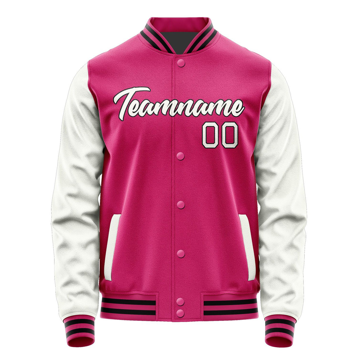 Custom Pink White Jacket JA1313181317B21718