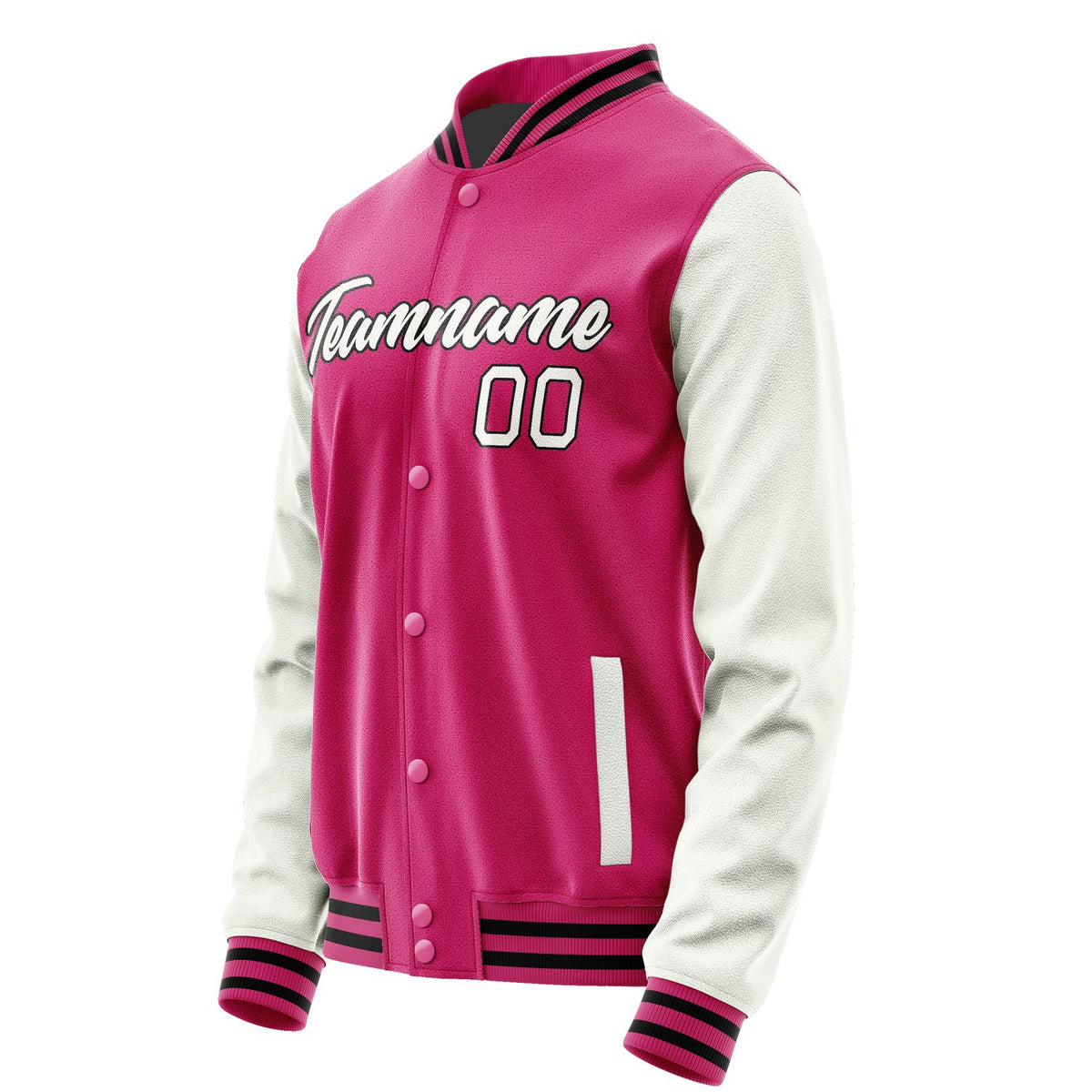 Custom Pink White Jacket JA1313181317B21718