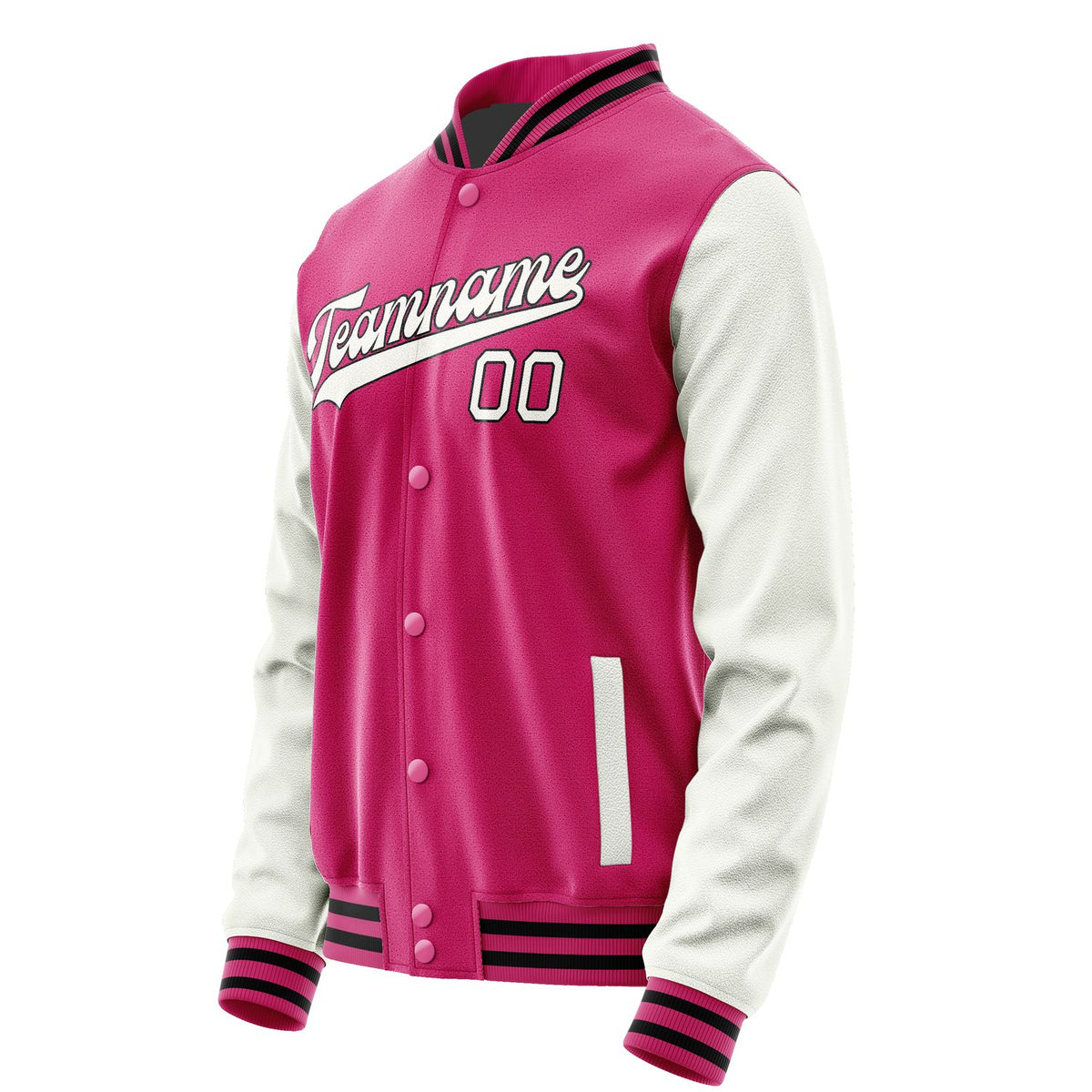 Custom Pink White Jacket JA1313181317B31718