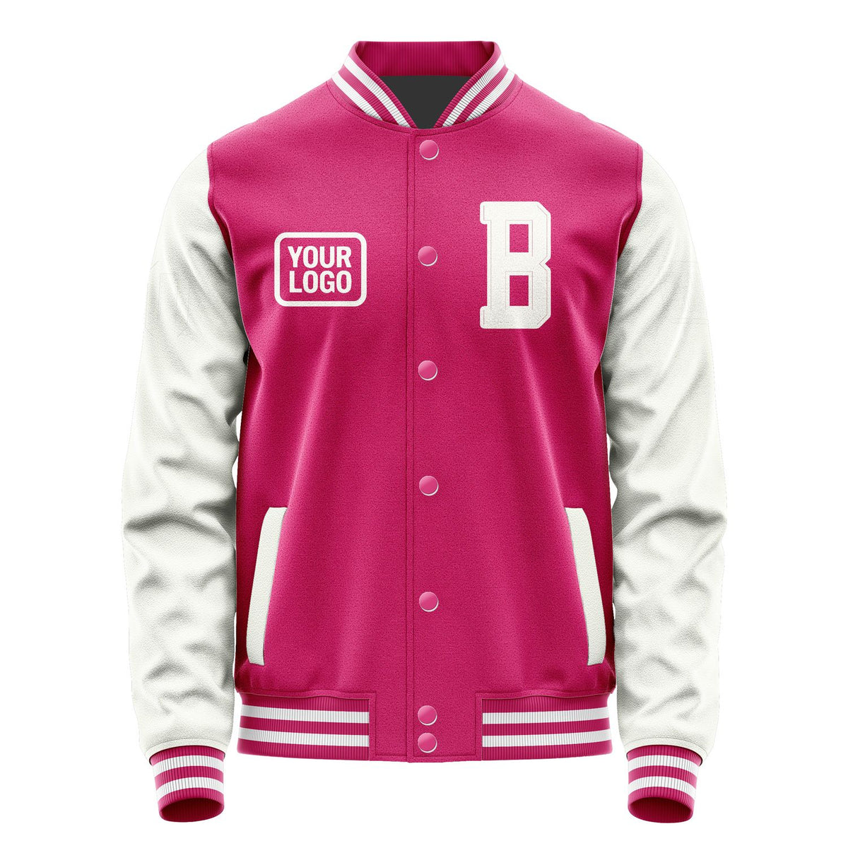 Custom Pink White Jacket JA131318131818181818