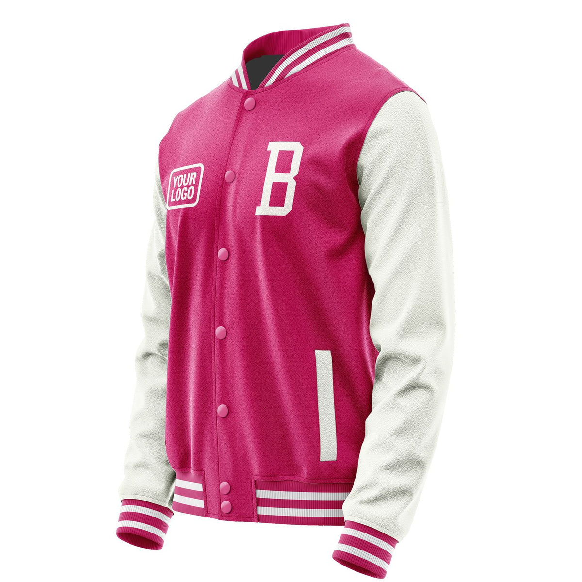 Custom Pink White Jacket JA131318131818181818