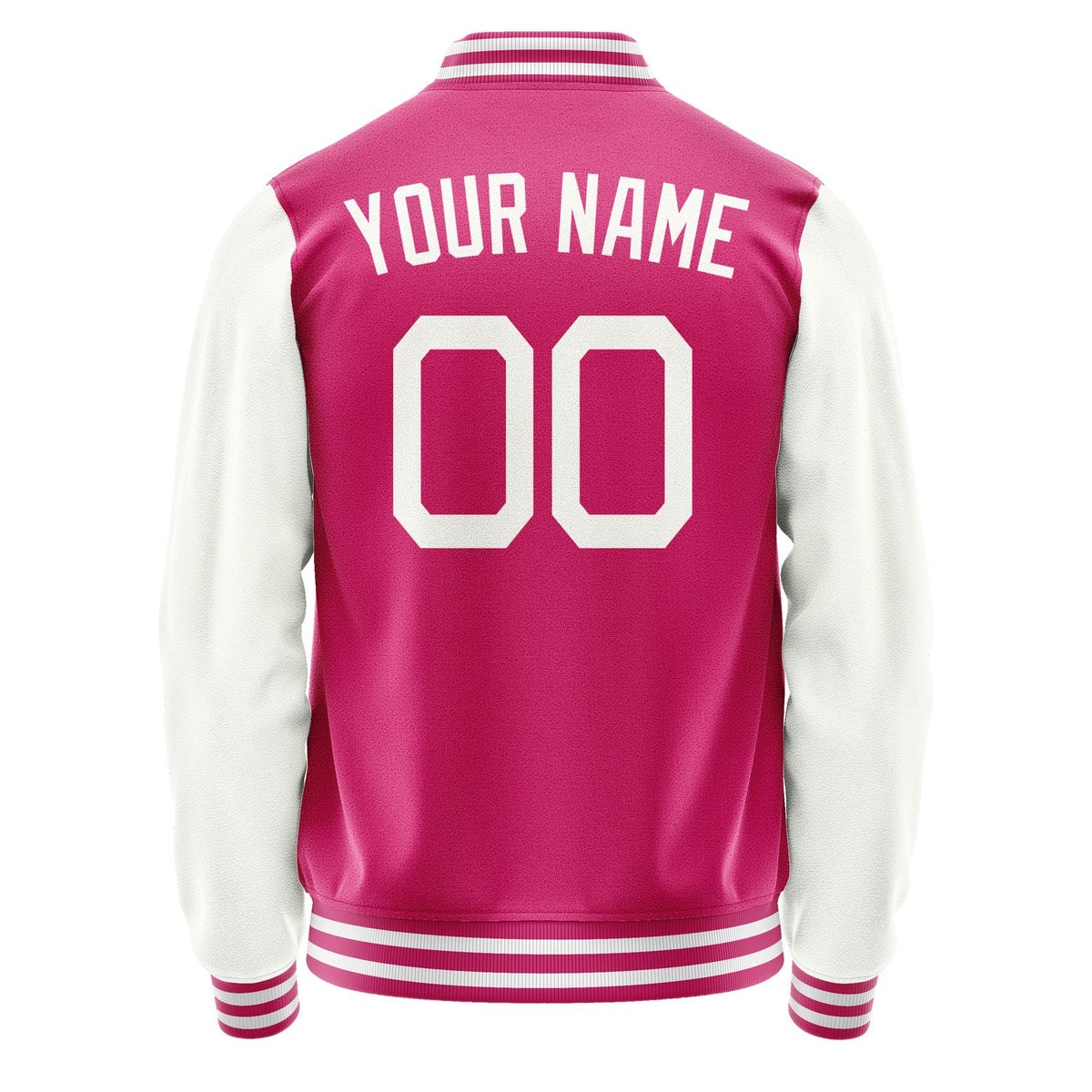 Custom Pink White Jacket JA1313181318B21818