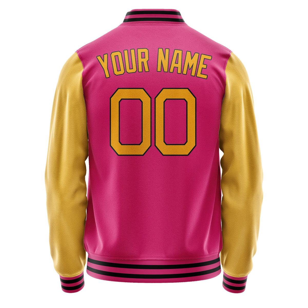 Custom Pink Yellow Jacket JA1313191317B21719