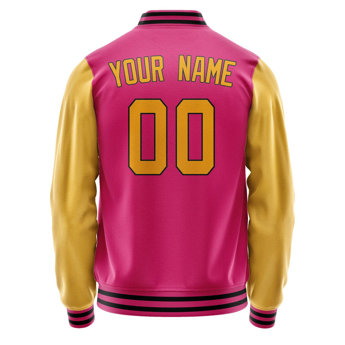 Custom Pink Yellow Jacket JA1313191317B31719