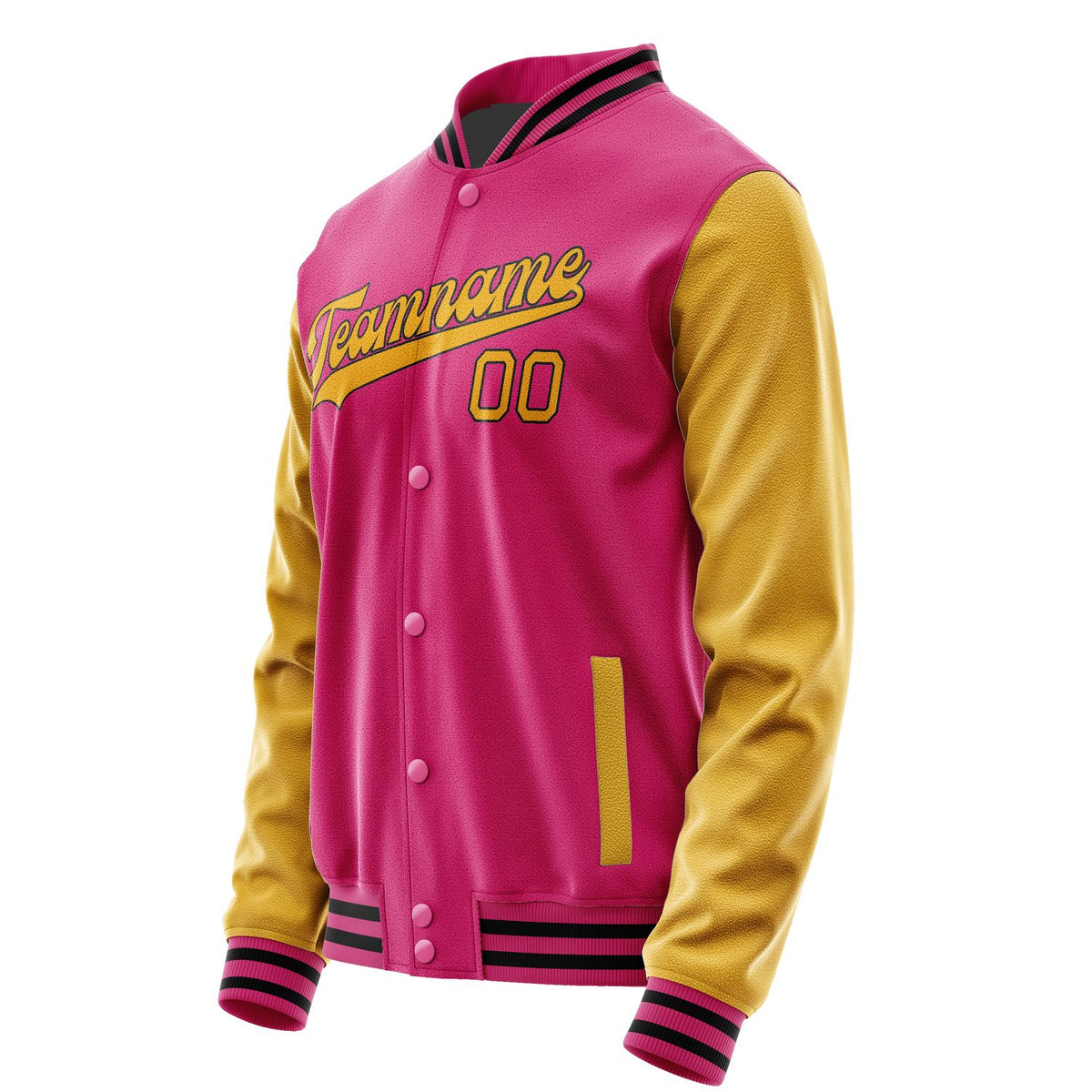 Custom Pink Yellow Jacket JA1313191317B31719