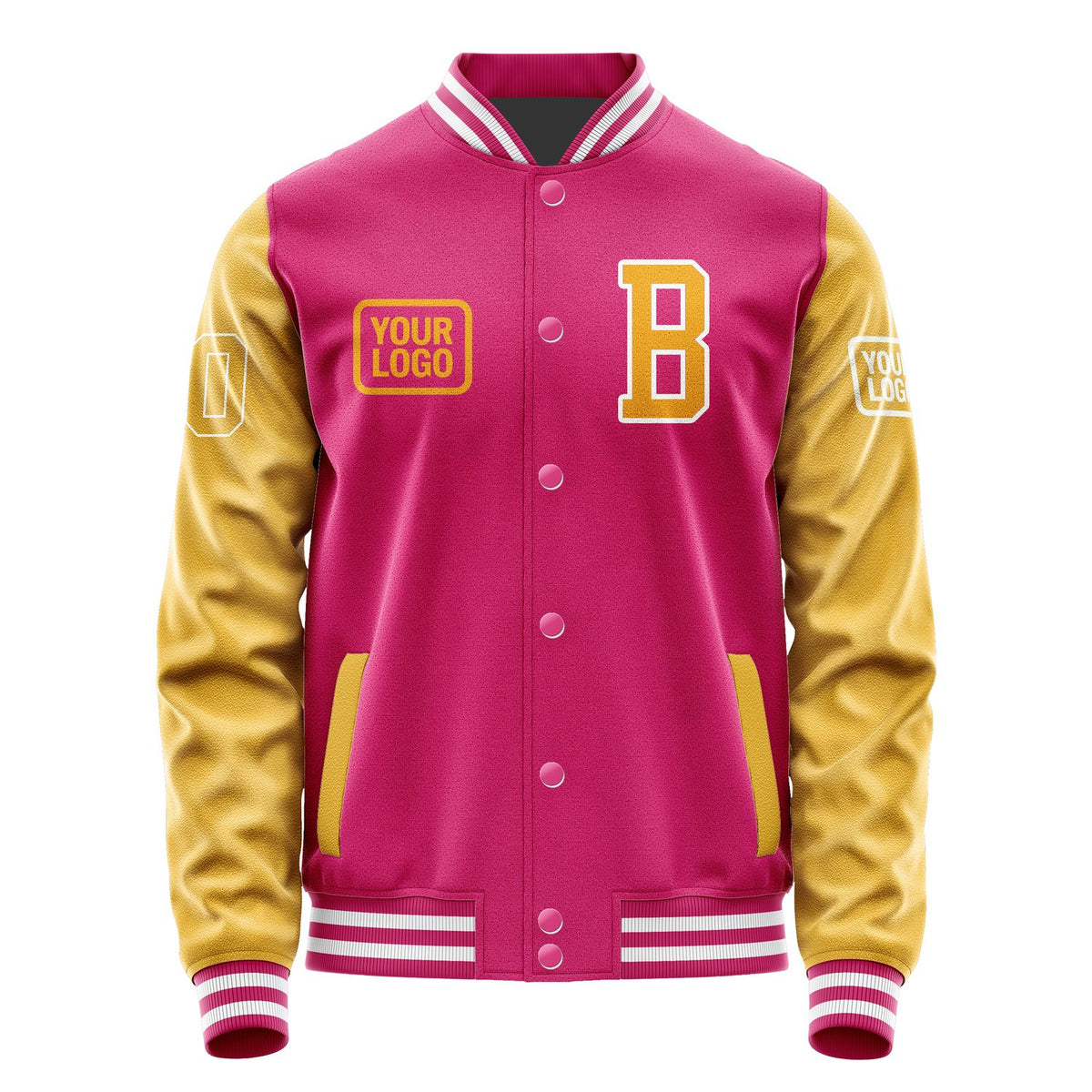 Custom Pink Yellow Jacket JA131319131818191918