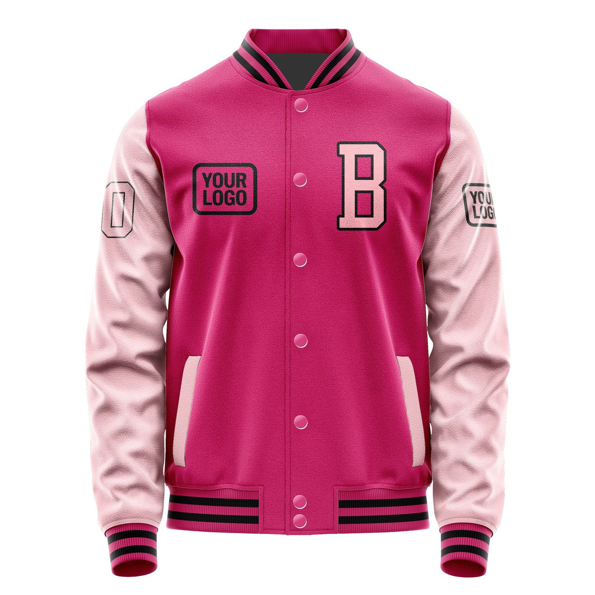 Custom Pink Light Pink Jacket JA131321131717212117