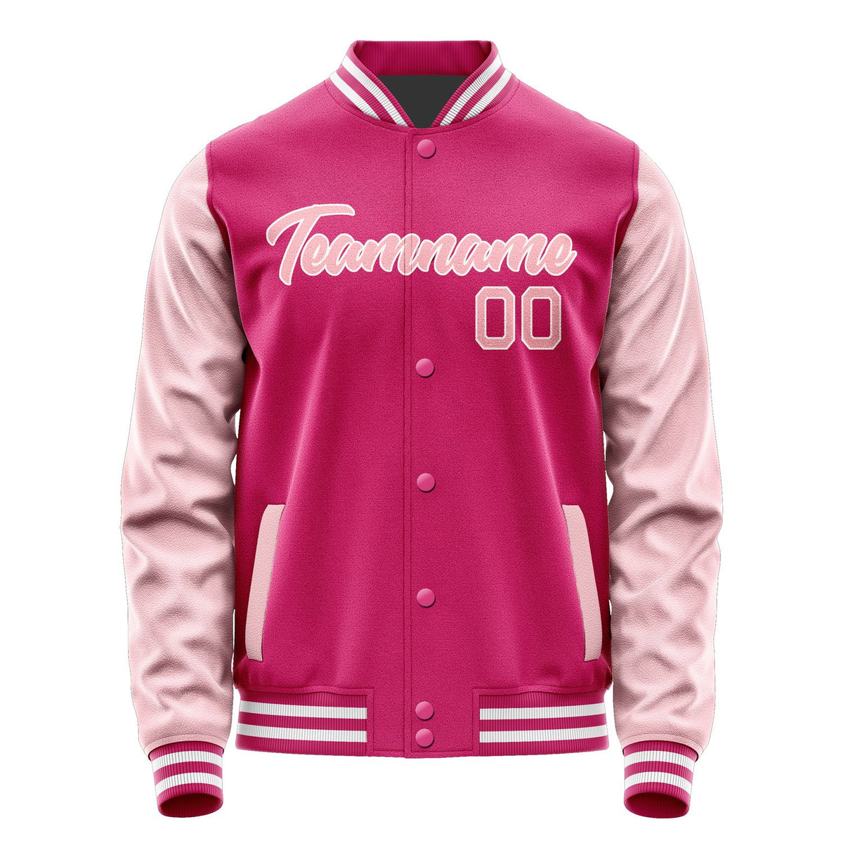 Custom Pink Light Pink Jacket JA1313211318B21821