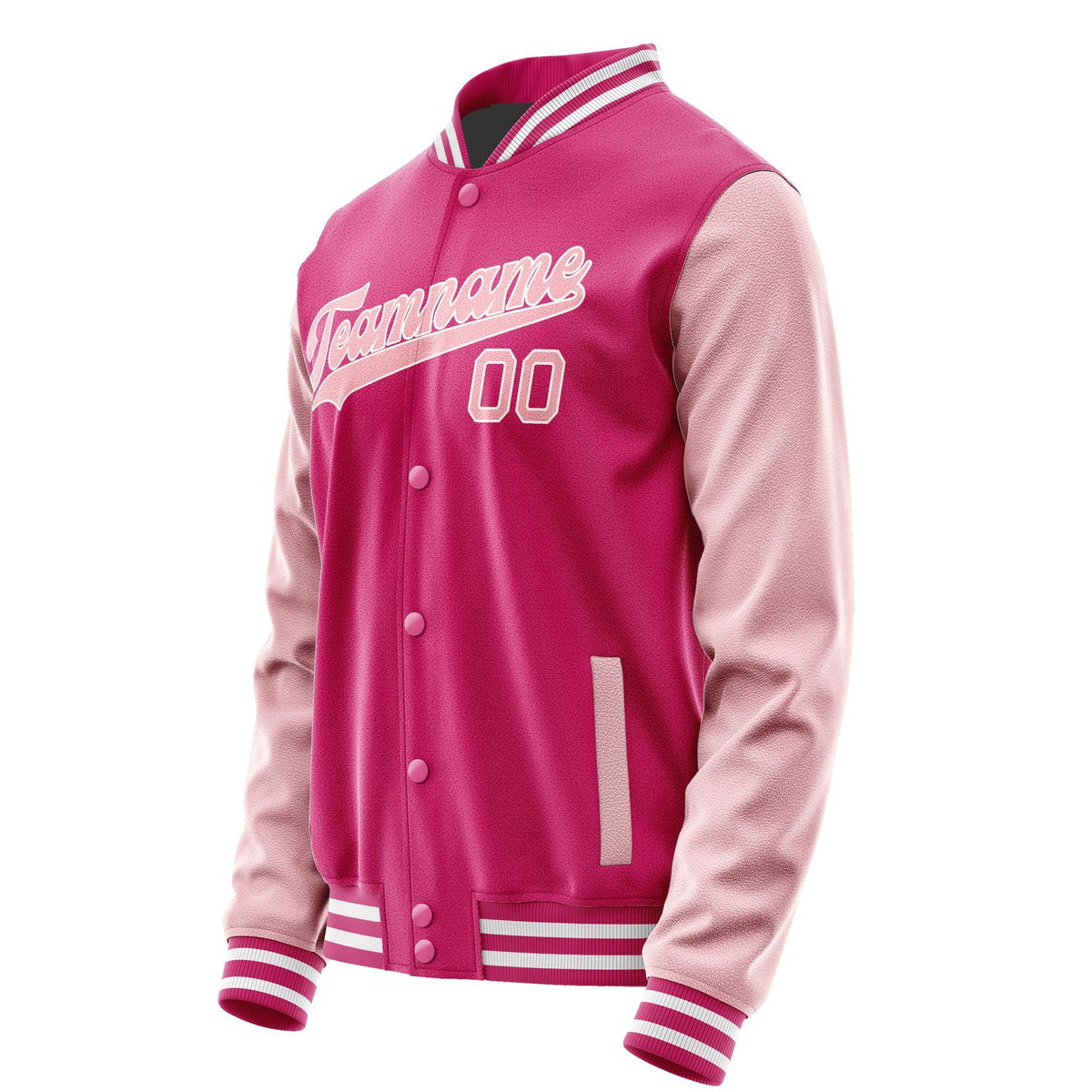 Custom Pink Light Pink Jacket JA1313211318B31821