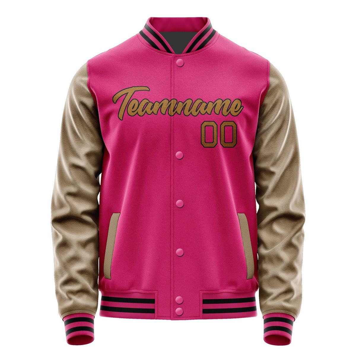 Custom Pink Khaki Jacket JA1313221317B21722