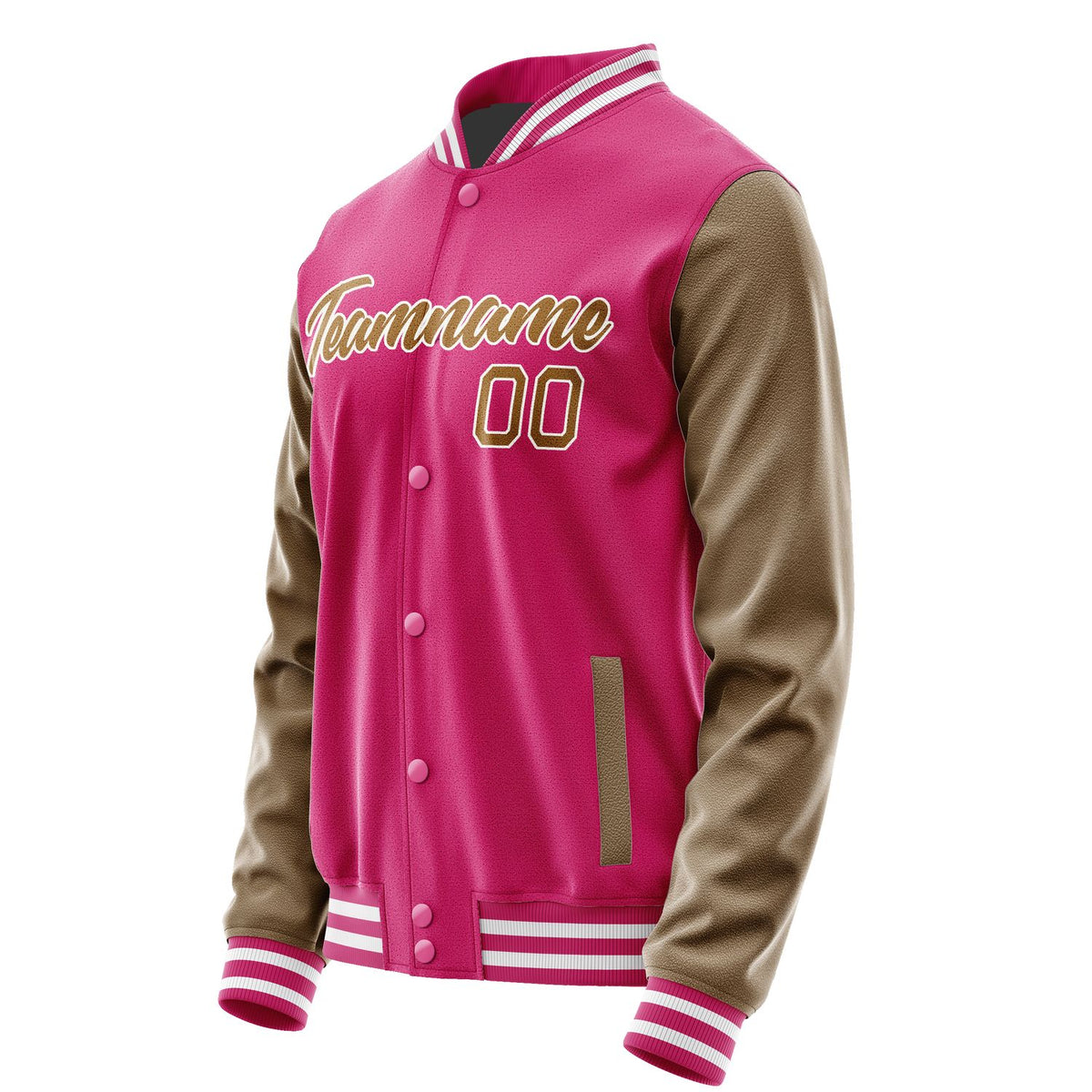 Custom Pink Khaki Jacket JA1313221318B21822