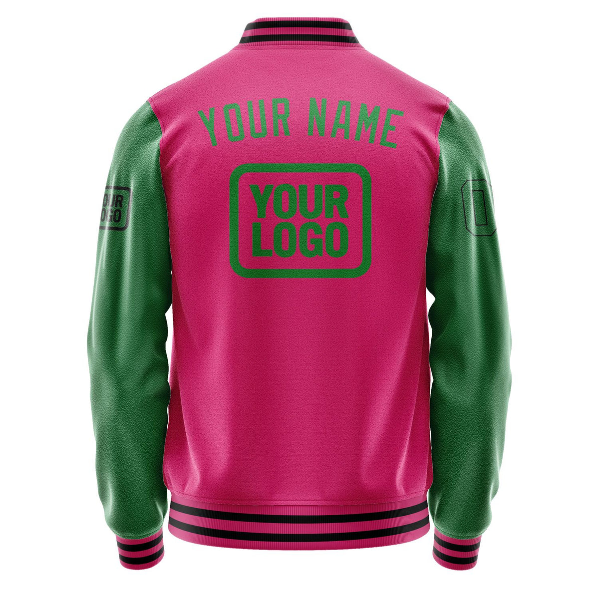 Custom Pink Emerald Green Jacket JA131324131717242417