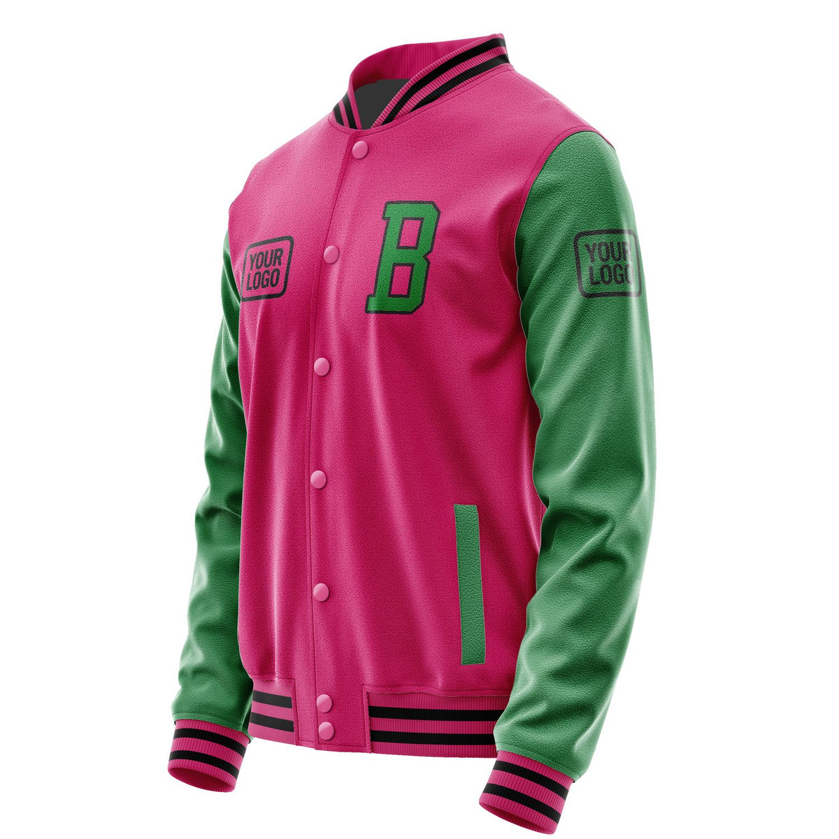 Custom Pink Emerald Green Jacket JA131324131717242417