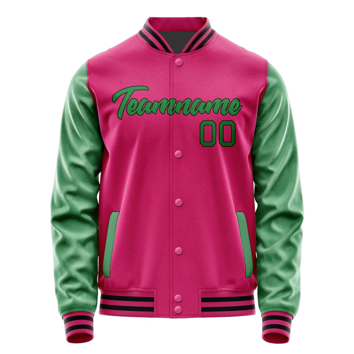 Custom Pink Emerald Green Jacket JA1313241317B21724