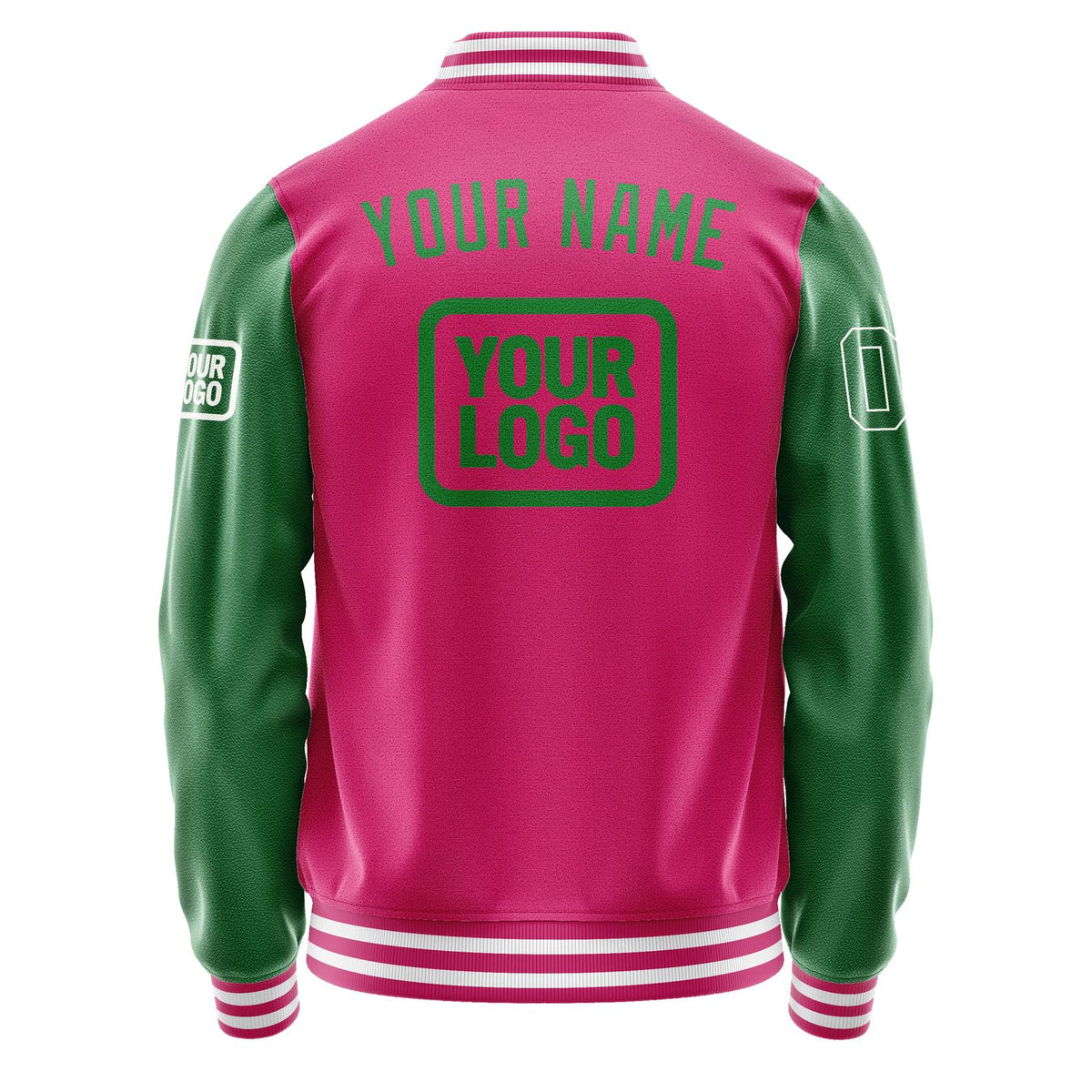 Custom Pink Emerald Green Jacket JA131324131818242418