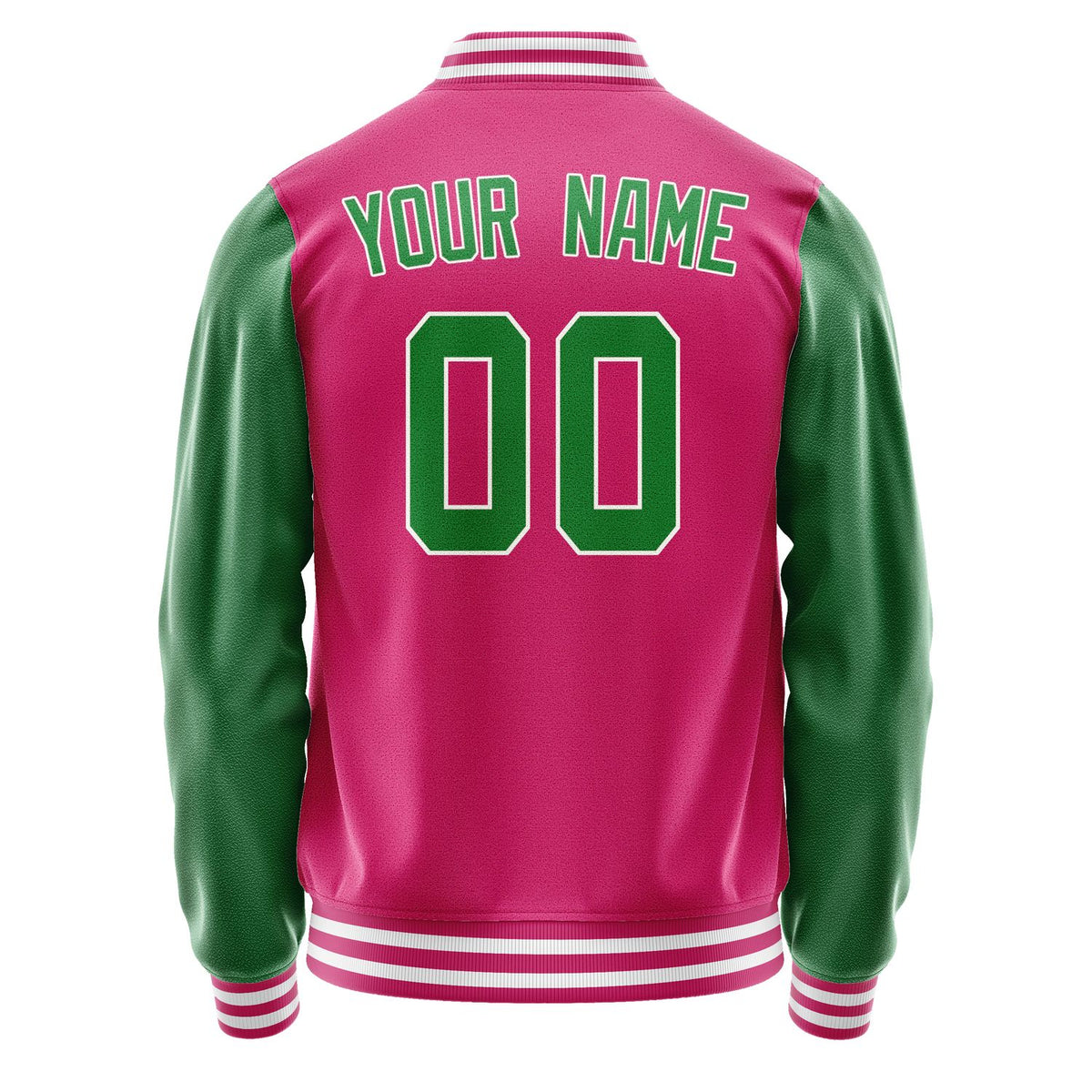 Custom Pink Emerald Green Jacket JA1313241318B31824