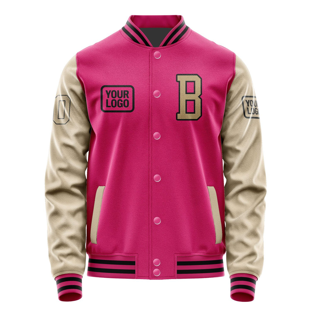 Custom Pink Light Khaki Jacket JA131325131717252517