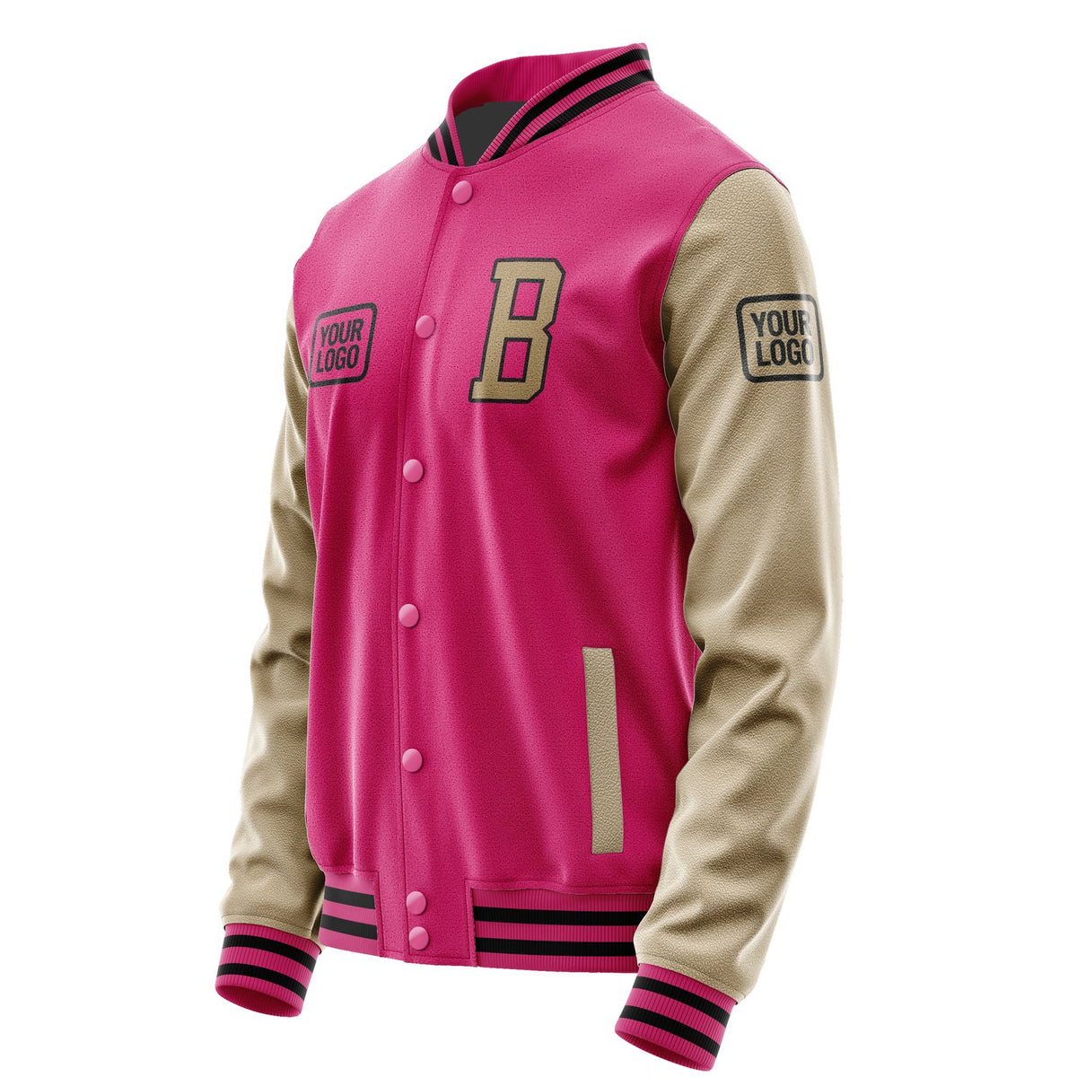 Custom Pink Light Khaki Jacket JA131325131717252517