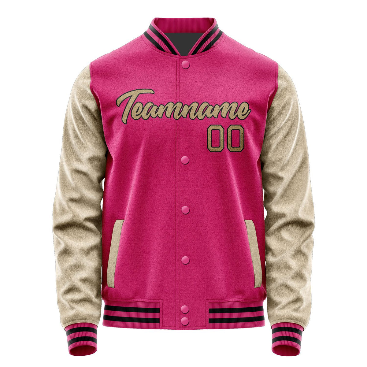 Custom Pink Light Khaki Jacket JA1313251317B21725