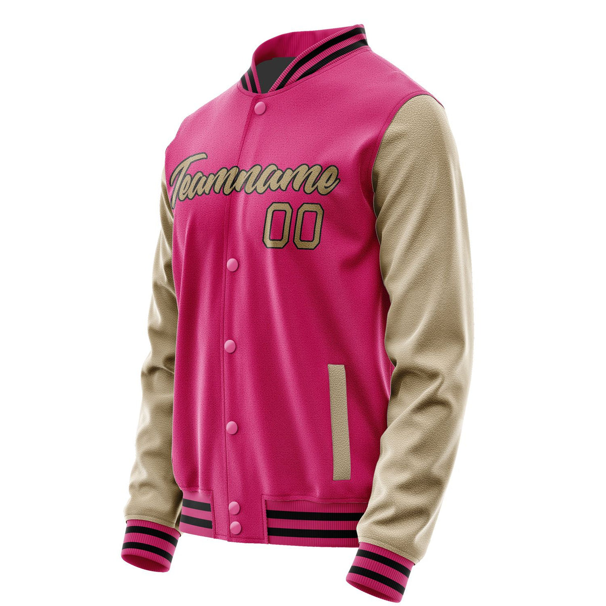 Custom Pink Light Khaki Jacket JA1313251317B21725