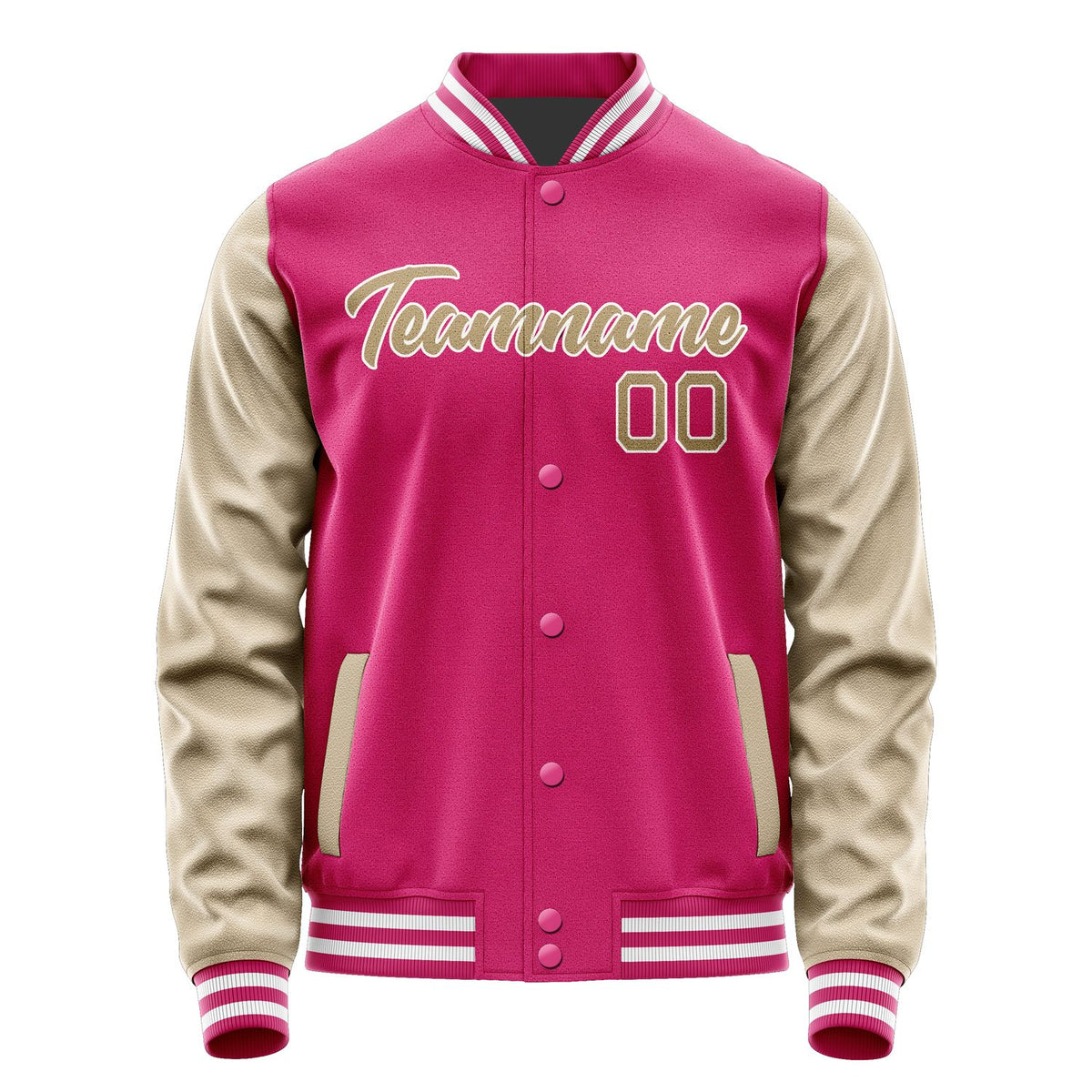 Custom Pink Light Khaki Jacket JA1313251318B21825