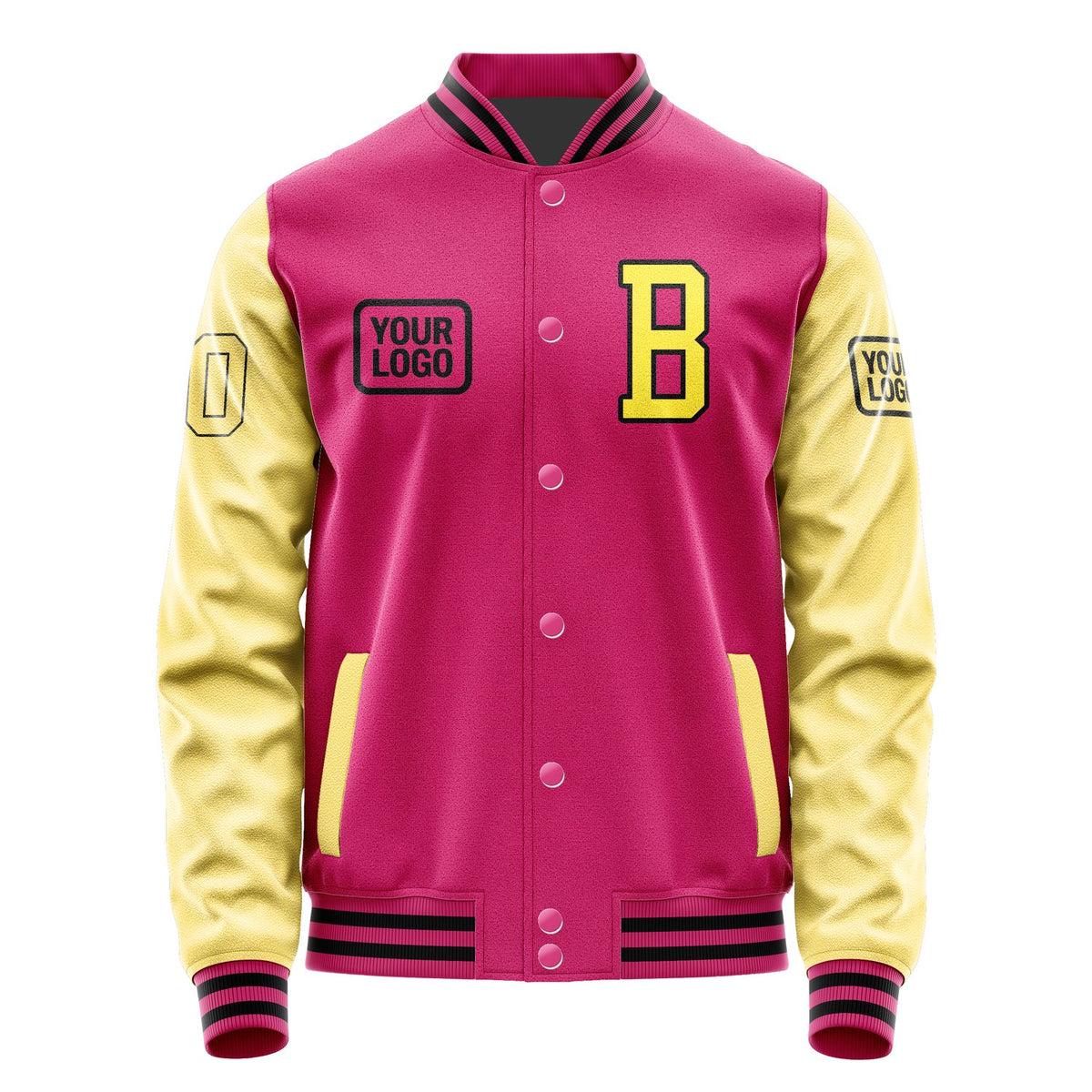 Custom Pink Light Yellow Jacket JA131326131717262617