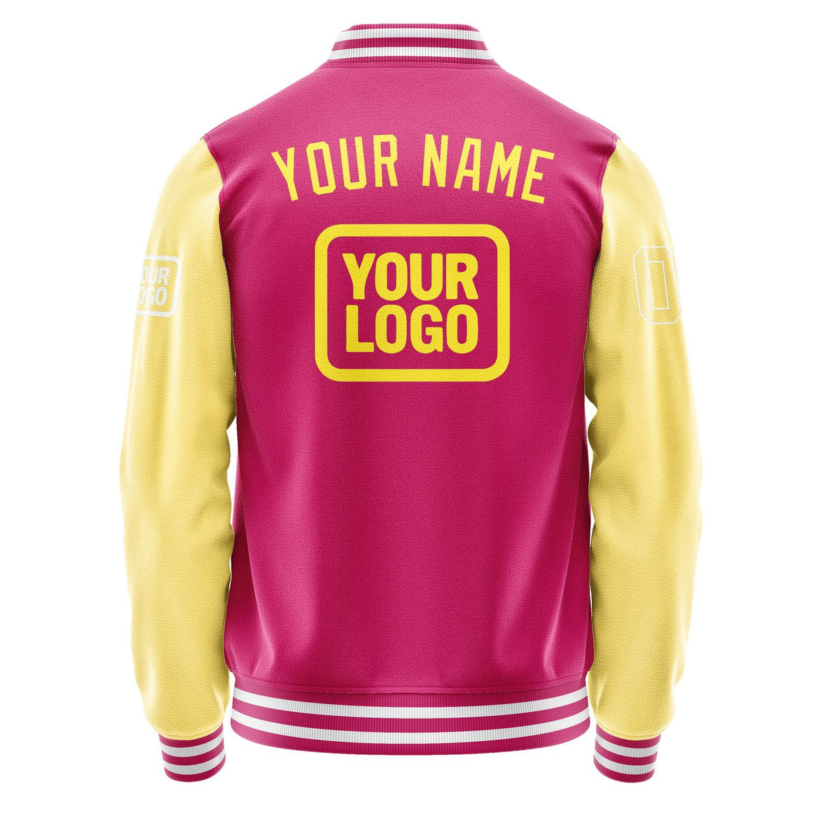 Custom Pink Light Yellow Jacket JA131326131818262618