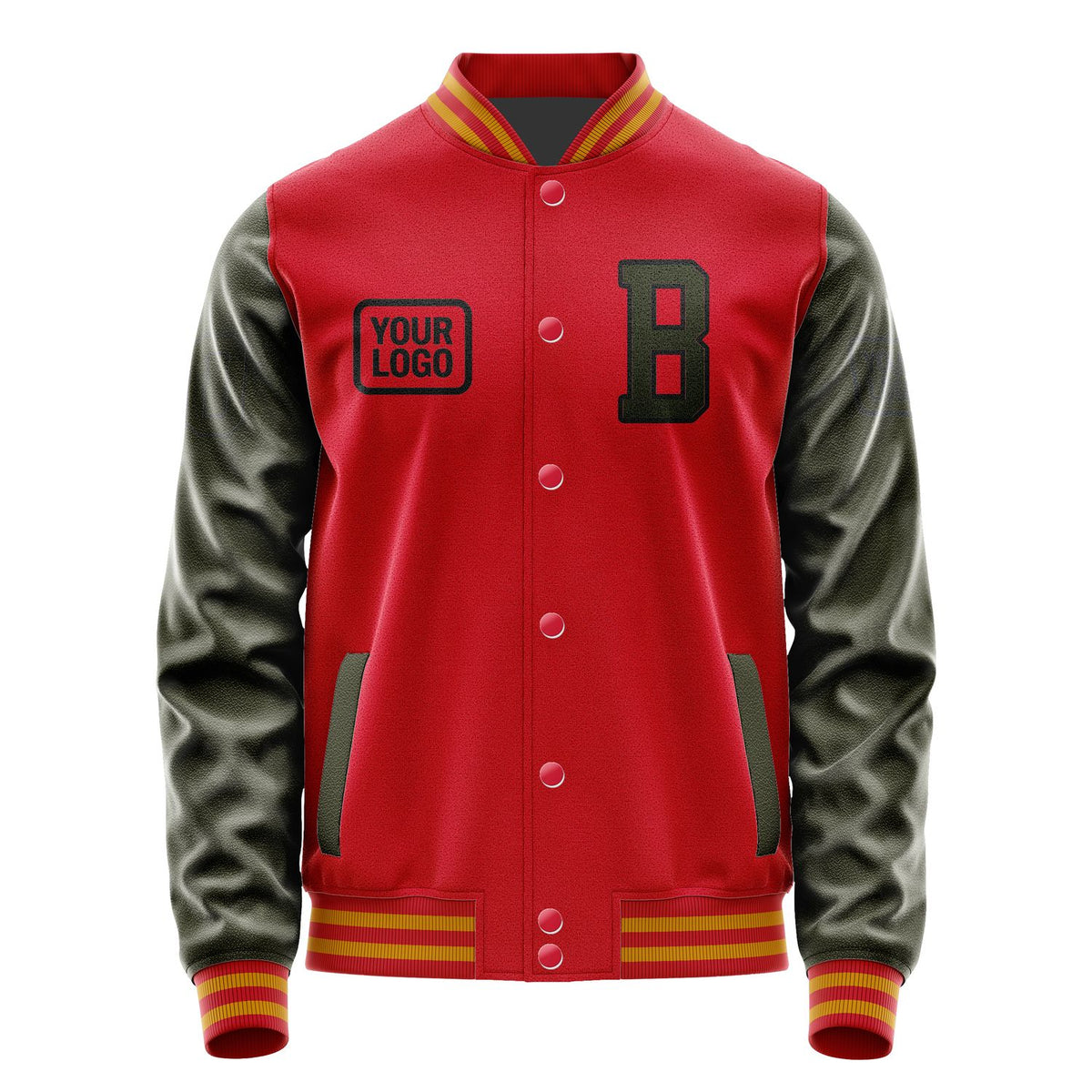 Custom Red Olive Jacket JA141402141917020217