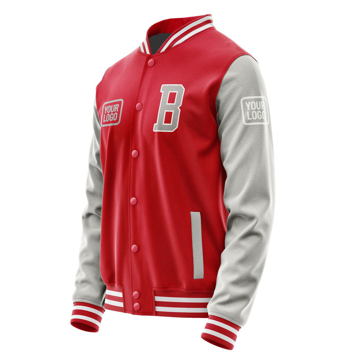 Custom Red Gray Jacket JA141404141818040418