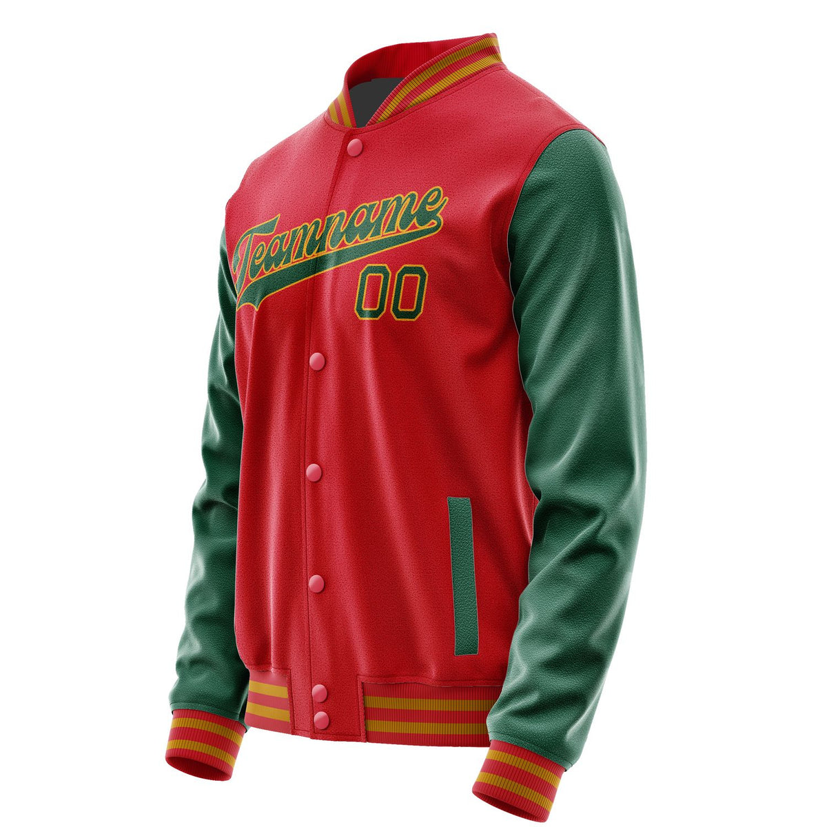 Custom Red Green Jacket JA1414051419B31905