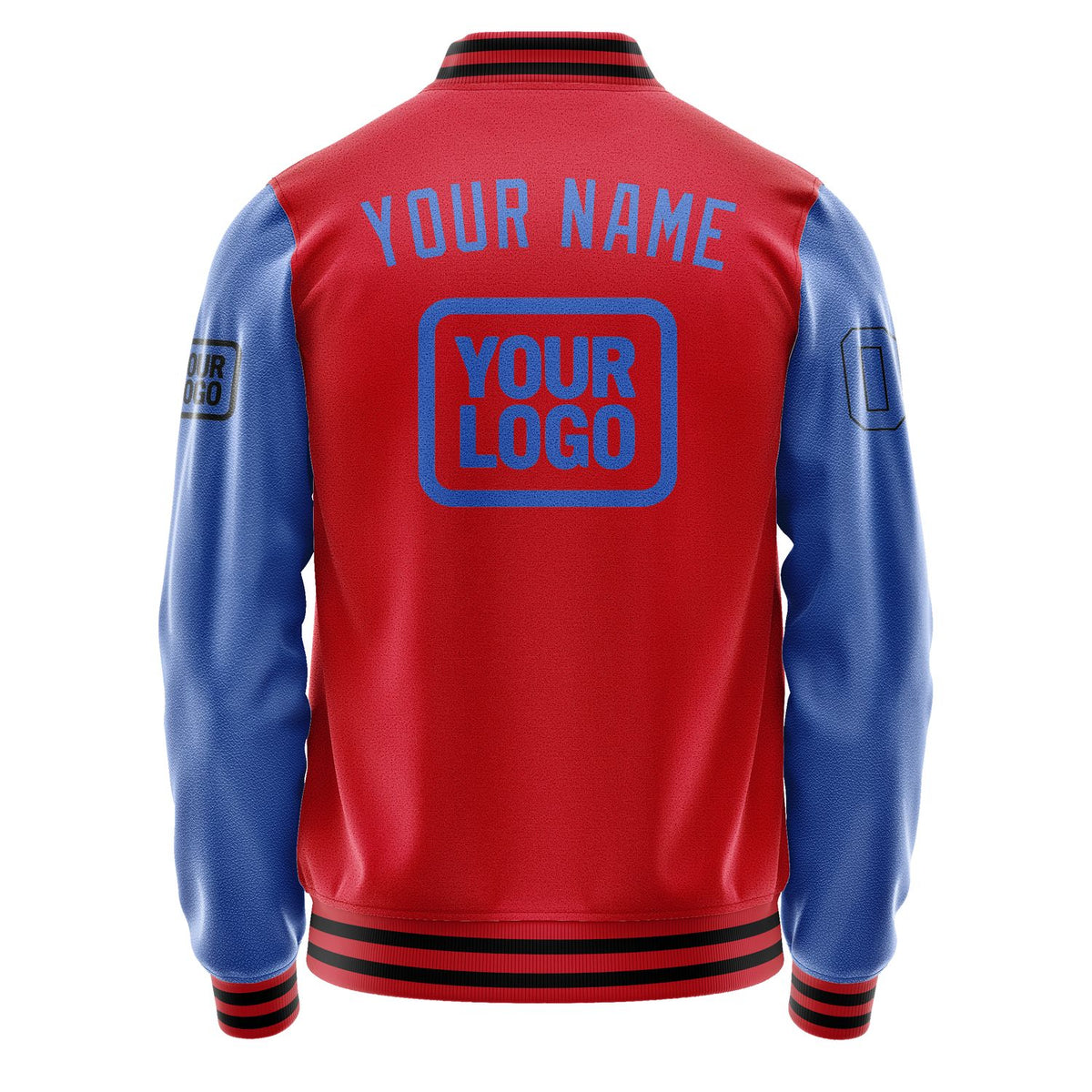 Custom Red Sky Blue Jacket JA141409141717090917