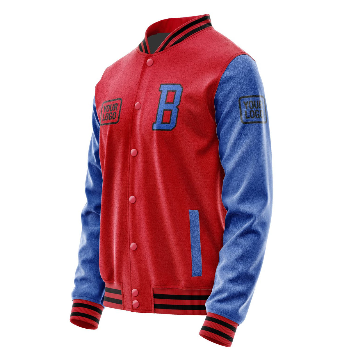 Custom Red Sky Blue Jacket JA141409141717090917