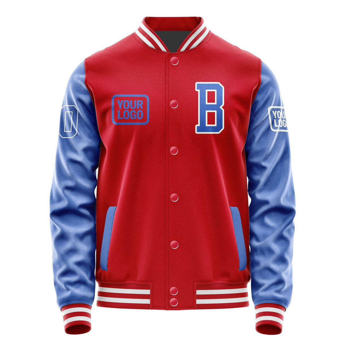 Custom Red Sky Blue Jacket JA141409141818090918