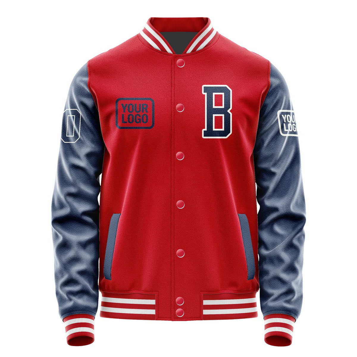 Custom Red Blue Jacket JA141410141818101018