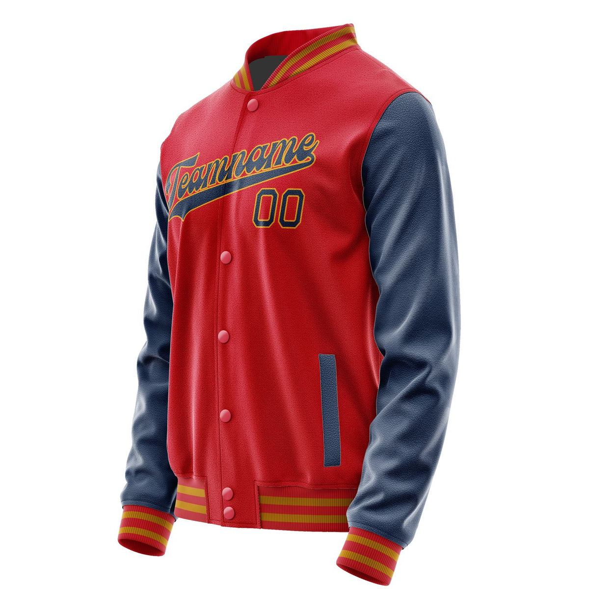 Custom Red Blue Jacket JA1414101419B31910